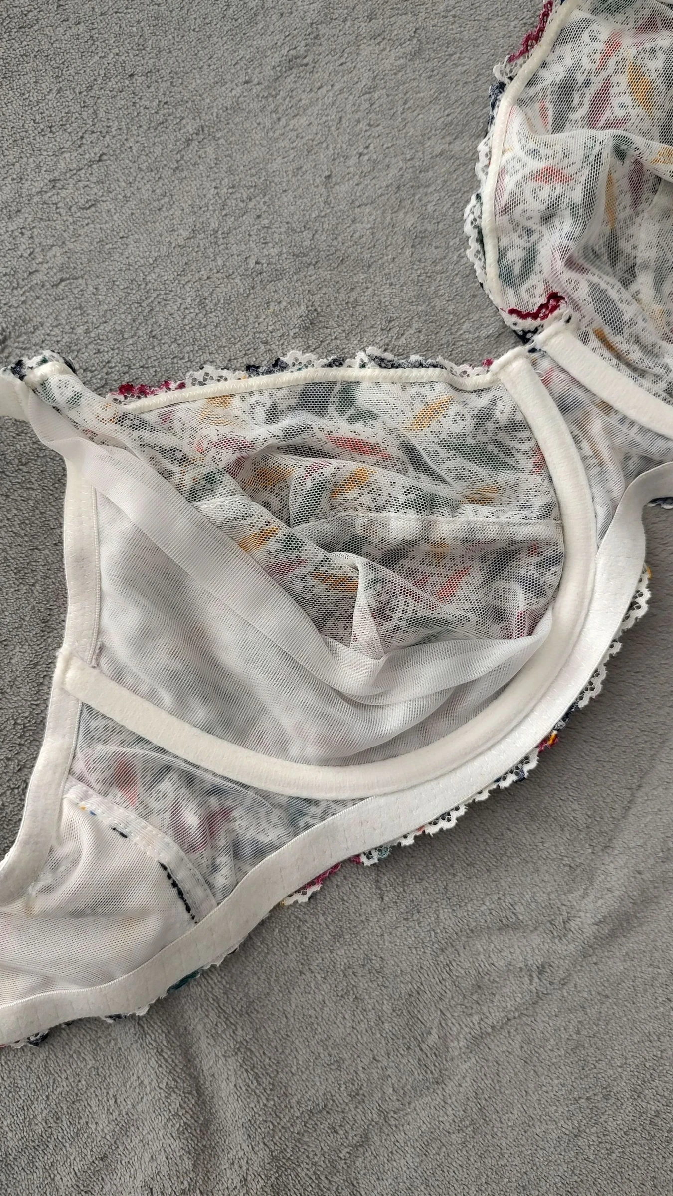 Soutien-gorge 95E neuf - In extenso - blanc à motifs colorés – photo 4